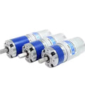 Premium Heavy Duty Planetary Gear Motor Dc 36Mm 24 Volt 430Rpm with blue casing for robotics and automation applications.