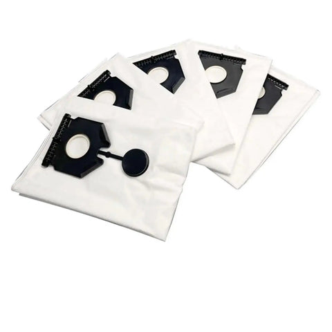 Five Fleece Filter Dust Bags For NT 30/1 Series Vacuum Replacement Part 2.889-154.0 30L shown in a stack