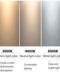 JDXQBLD 4Pack Led Downlight 3.5Inch Retrofit Can Lights Recessed Lighting for Hallway Cloakroom Lamp,10W,12W,15W Replacement Conversion Kit – 6000K,4000K,3000K，15w 6000k light color options 3000K, 4000K, 6000K.