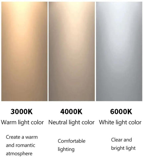 JDXQBLD 4Pack Led Downlight 3.5Inch Retrofit Can Lights Recessed Lighting for Hallway Cloakroom Lamp,10W,12W,15W Replacement Conversion Kit – 6000K,4000K,3000K，15w 6000k light color options 3000K, 4000K, 6000K.