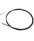 Front And Rear Drum Brake Cable With Spring For Easy DIY Install Direct Power Transfer Short Stop Distance Low Maintenance Drum Brake Line Replacement For Reliable Emergency Stops, 1800mm black cable