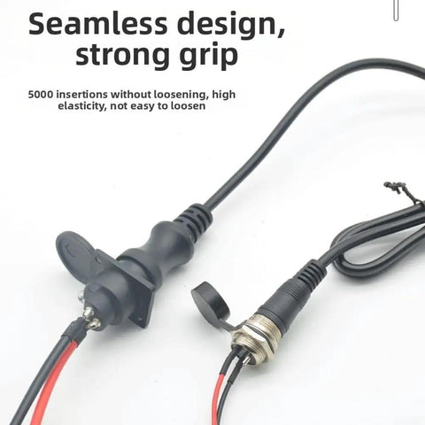 Heavy Duty EV Charging Port With Waterproof Seal And High Temperature Resistant Housing For Reliable 220V 10A Outdoor Power Accessory close-up of connector cables.