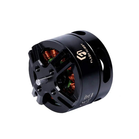 Close-up of BE1806 2300KV Brushless Motor Race Edition For Micro Drones And Tiny Multicopters Size 160 To 210, black casing