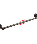 Adjustable Bronze Towel Bar 15 To 24 Inches, Wall Mounted Towel Rack For Bathroom, Oil Rubbed Finish, Rustic Farmhouse Style, Keeps Towels Dry And Off The Counter With Easy Installation