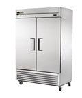 Top Shelf Two Door Reach In Freezer Built Tough With Smooth Stainless Finish And No Nonsense Self Sealing Doors with sleek design.