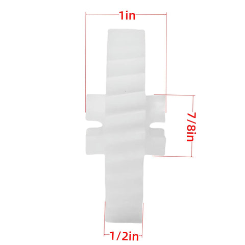 Drive Gear Replacement 81B0045 For Garage Door Openers, side view showing dimensions, compatible with Chamberlain Sears LiftMaster Craftsman.