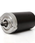 Super Cool 12V Hydraulic Pump Motor Oil Powered Electric Stacker Lift At 800 Watts And 4200 RPM close-up of motor with silver and black casing.