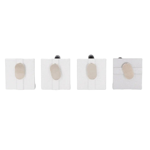 Bidirectional T Track Stop Block 4 Pack Pro Grade Aluminum Alloy With Silver Anodized Finish Low Profile Design for woodworking jigs