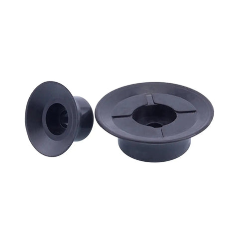 Top Shelves Flat Vacuum Suction Cups 50 Mm 10 Pack Silicone And Nitrile Rubber for Pneumatic Tools, showing two sizes of suction cups.