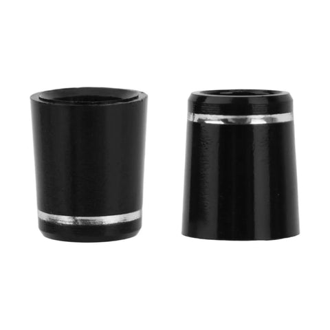 12 Pack Black Golf Iron Ferrules With Single Silver Ring For 0.335 Inch Shafts Replacement Durable Plastic Club Ferrules