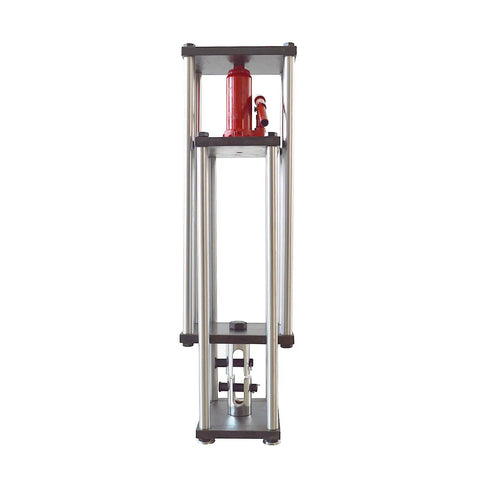 5 Ton Manual Hydraulic Tensile Test Stand With Push Pull Force Gauge And Compression Frame For Material Testing, upright steel frame