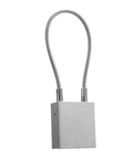 Heavy Duty Cable Padlock Lockout Tagout Kit 85mm Insulated Shackle, Rust Resistant Aluminum Casing, 2 Keys shown