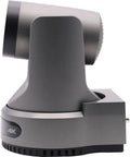 Five Pack 4K PTZ Camera Bundle Featuring 20x Optical Zoom Smart Auto Tracking And One Precision Joystick Controller side view of a PTZ camera with 4K label.