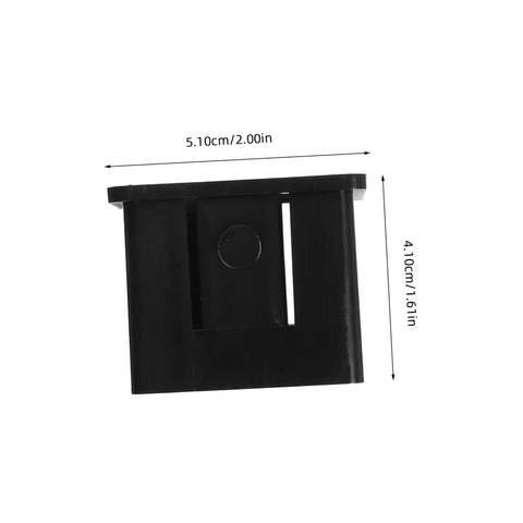 Rock Solid Hollow Tube Bushing Sleeves 4 Pack Top Shelf Durable Steel Adapter Reducers For Home Gym Machines seamless black plastic sleeve with dimensions.