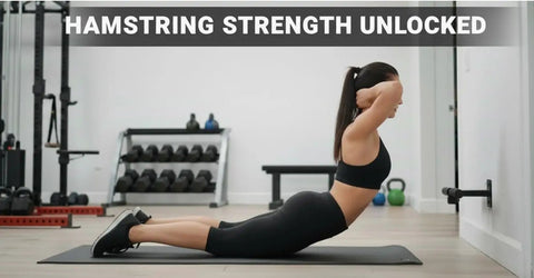 Person performing exercise using Wall Mount Nordic Hamstring Curl Bar Gear For Hamstring Curls Spanish Squats Sit Ups Core Twists And More