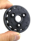 48P 86T Spur Gear For 1 To 10 Scale RC Cars Slash Stampede Rustler Bandit VXL Upgrade Part 4686 Replacement, 86T Gear in hand