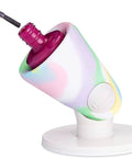 Hinge Untippable Nail Polish Bottle Holder With Anti Spill Stand Tilted Grip And Smartgrip Airlock Suction, unicorn design