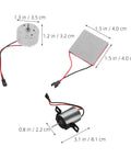 Heat Powered Fireplace Fan Replacement Motor Repair Kit For Wood Stoves And Electric Stove Fans Quiet And Built Tough Durable Metal Motor Easy Install Noise Reduction Fits Most Stove Fans, 3 sizes