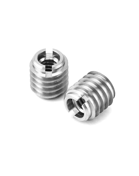 Stainless Steel Threaded Wood Insert 1/4-20 Internal Threads 5/8 Inch Long 20 Pack For Hardwoods Softwoods Plywood And Composites