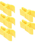 All Weather Game Ready Football Goal Connector Clips Durable Fixing Clips for Dog Training Rings, yellow plastic set of 5