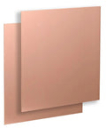 Straight Up Pure Copper Sheets 6 By 6 Inch 24 Gauge Metal Plates 2 Pack For Tough Diy Projects Custom Jewelry Circuit Boards And Quick Fixes With Killer Thermal Conductivity, showing two copper sheets.