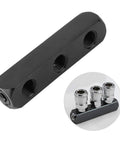 Heavy Duty Aluminum 3 Way Air Manifold Block For Pneumatic Tools With 1/4 Inch BSPP Thread Industrial Compressor Fitting