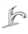 Colony Pro Pull Out Kitchen Faucet with Dope Sprayer and Ceramic Disc Valve for Drip Free Performance in Polished Chrome
