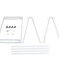 Heavy Duty Steel Floor Mat Hauler Cart 40 By 28 By 42 Inches assembly parts including frame, wheels, and support bars.