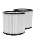 2 Pack Replacement Filters For Wet Dry Vacuums 5 Gallon To 12 Gallon And Up Reusable Washable Cartridge Filters Durable Compatible With 90304 90333 90350