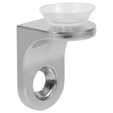 Heavy Duty Zinc Alloy Shelf Brackets With Sucker For Glass And Wood Shelves, round corner bracket with suction cup