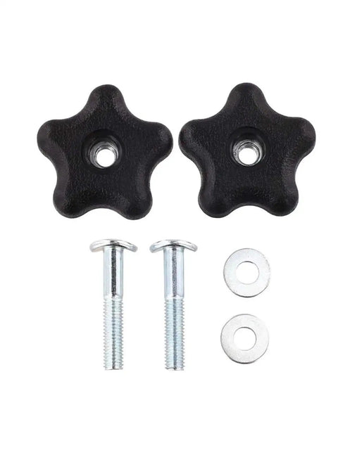 Awesome 10 Piece Set Replacement Handle Knobs For Snow Blower featuring super strong raw material and easy install threaded lock design for rugged winter use, 2 black knobs with bolts and washers
