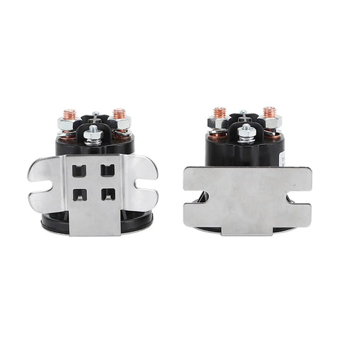 Heavy Duty 200A Electric Stacker Forklift Tail Switch Relay Oil Pump Start Contactor T1241-200 showing dual sides with electrical connectors.