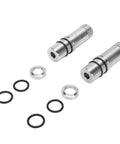 20mm Stainless Steel Bench Dogs Set With Rubber Connectors For T Track Woodworking Tables And Clamps, Arrow Storage Case shown