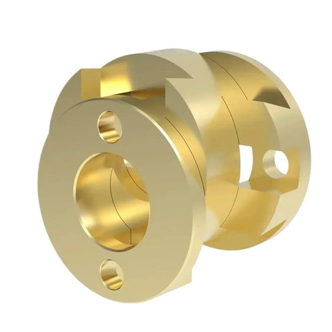 Heavy Duty Oldham Coupling 18mm For Ender3 CR10 T8 Z Axis Screw 3D Printer Parts With Nut Upgrade For BLV Voron VzBoT Printers, gold metal