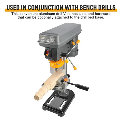 Beefy 2.5 Inch Quick Release Drill Press Vise for Drilling Machine and Milling Projects, Portable Bench Clamp Vise with Rapid Adjust, Heavy Duty Tabletop Vise for Precision DIY Woodworking and Crafts on drill press