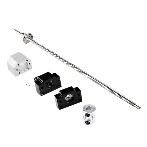 Pro Grade Anti Backlash Ball Screw Kit SFU1605 450mm for CNC Route Grinding Machine with end supports and coupler
