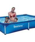 Steel Pro Deluxe Splash Frame Above Ground Pool For Endless Summer Fun In The Backyard, Durable Steel Frame, Easy Setup