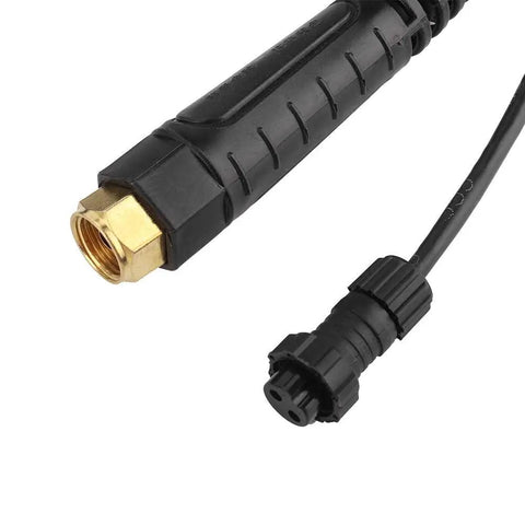 Close-up of the cable connectors for WP 26 High Efficiency Argon Arc Welder For Metal And Aluminum With 4M Cable Position Welding Tool