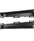 Two black front bumper brackets for Toyota Camry 2012–2014, plastic, compatible with OEM 52536-06120/52535-06130