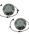 Straight Up Reliable Front Wheel Bearing And Hub Assembly Pair For Chevy Express Gmc Savana 2500 3500, 8-lug design, includes wiring harness.