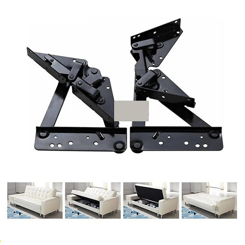 Three Position Sofa Ratchet Hinge With Adjustable Backrest Angle for couch, heavy duty galvanized steel construction.