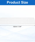 White plastic flat shim, 100mm long, 28mm wide, 3mm thick, for leveling in home improvement