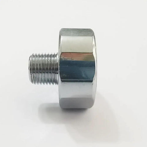 Side view of 1 Inch Pressure Gauge Mini Micro Manometer 1 By 8NPT For Paintball PCP Airsoft Mountaineering Silver Finish