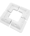 No Drill Solar Panel Corner Brackets Set Durable ABS Mounts For RVs And Boats 4 Pack Drill Free Support For Framed Panels