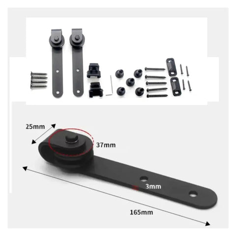 Full Extension Drawer Slides Kit For Cabinets, quiet roller tracks with measurements and components displayed
