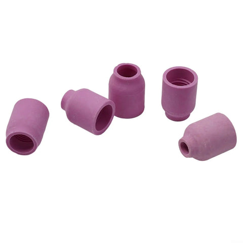 Top Notch 31 Pack TIG Torch Consumables Kit For WP17 WP18 WP26 Stubby Gas Lens With Ceramic Cup Collet And Nozzles That Get The Job Done Right, five pink ceramic cups for TIG welding.