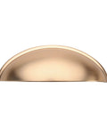 10 Pack Brushed Brass Cabinet Cup Pulls 3 Inch Center To Center Solid Metal Drawer Handles For Cabinets Doors Closets And Furniture Modern Kitchen Hardware Dope Look And Easy Install viewed from the side