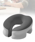 Desk Napping Pillow With Memory Foam Headrest For Office And Travel in dark gray and light gray