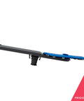 Side view of blue lower dishwasher spray arm replacement for even water coverage and deep cleaning easy install no tools needed