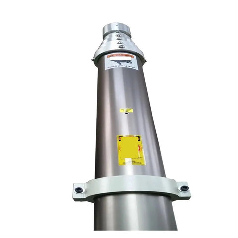 Beefed Up Pneumatic Telescopic Mast Replaces Worn Poles Six To Twelve Meters strong stainless steel construction for heavy-duty use.